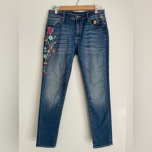 Driftwood Marilyn Floral Embroidered Jeans
